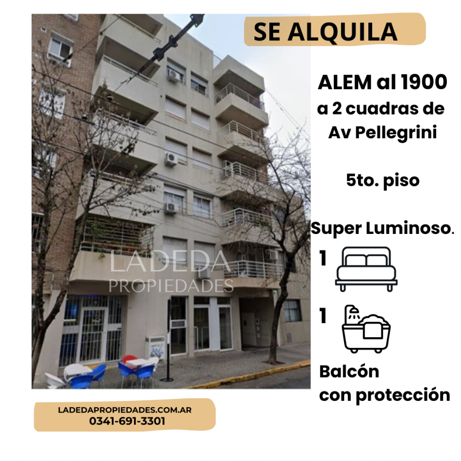 DEPARTAMENTO AL FRENTE - ALEM AL 1900