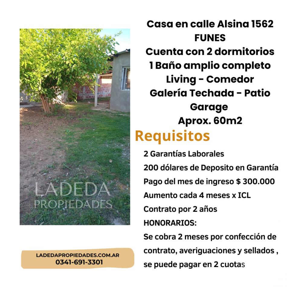 Casa en Funes - Calle Alsina 1562