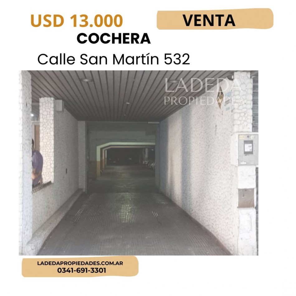 COCHERA EN CALLE SAN MARTIN 532