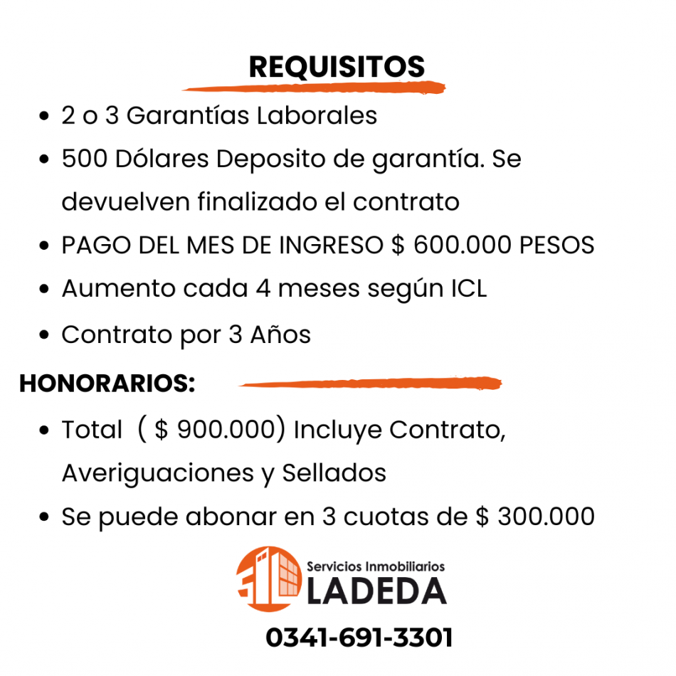 ALQUILO CASA USO COMERCIAL- FRENTE A IMPORTANTE COLEGIO