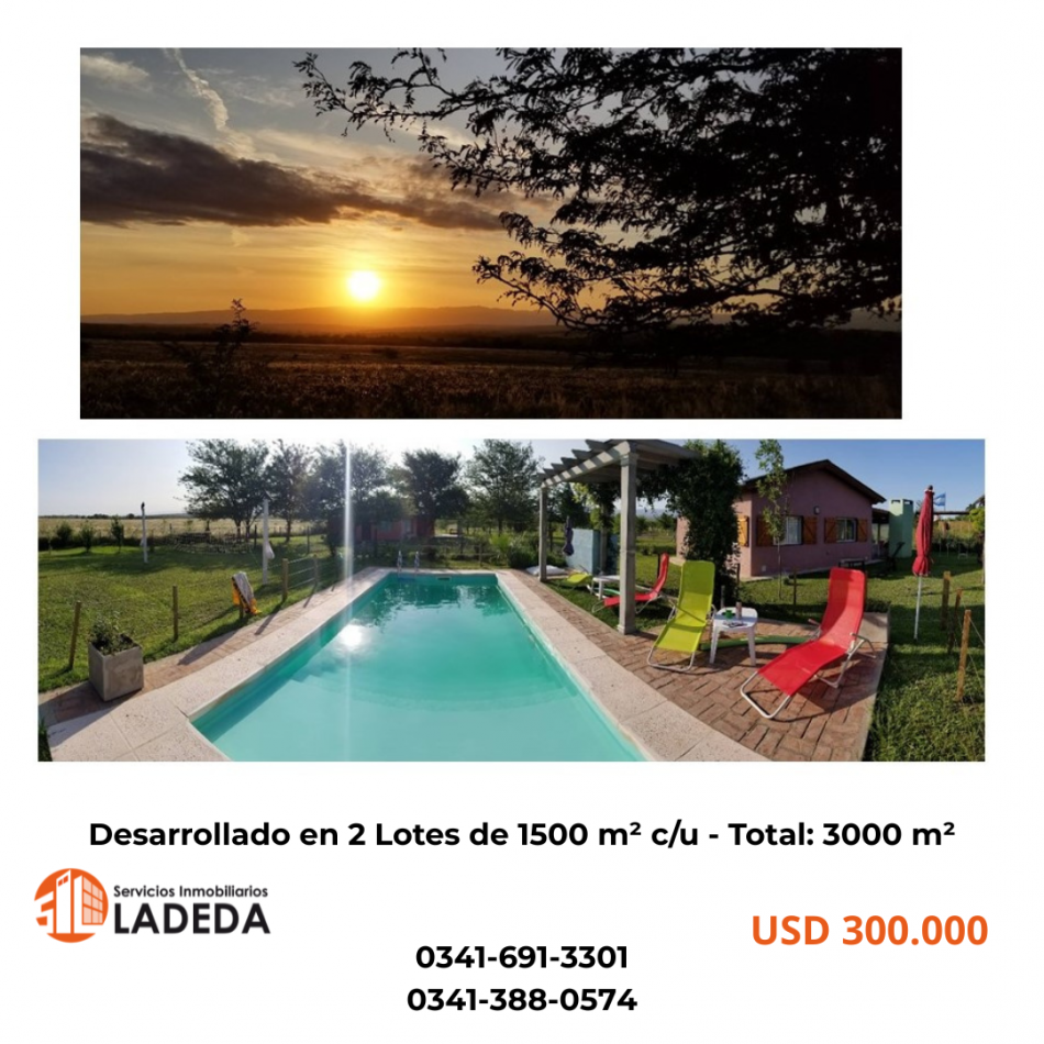 Venta de Complejo de Cabañas "La Antonia Elvira" en Los Reartes, Cordoba - ¡Llave en mano y con gran potencial de ampliacion!