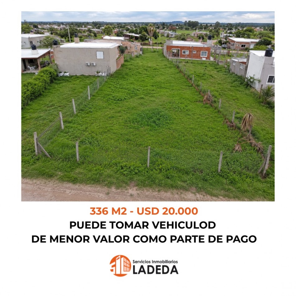 LOTE EN ANDINO DE 336M2 BARRIO QUEBRADA II