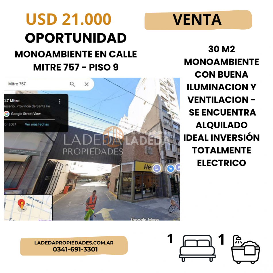 Monoambiente para invertir - Mitre 757