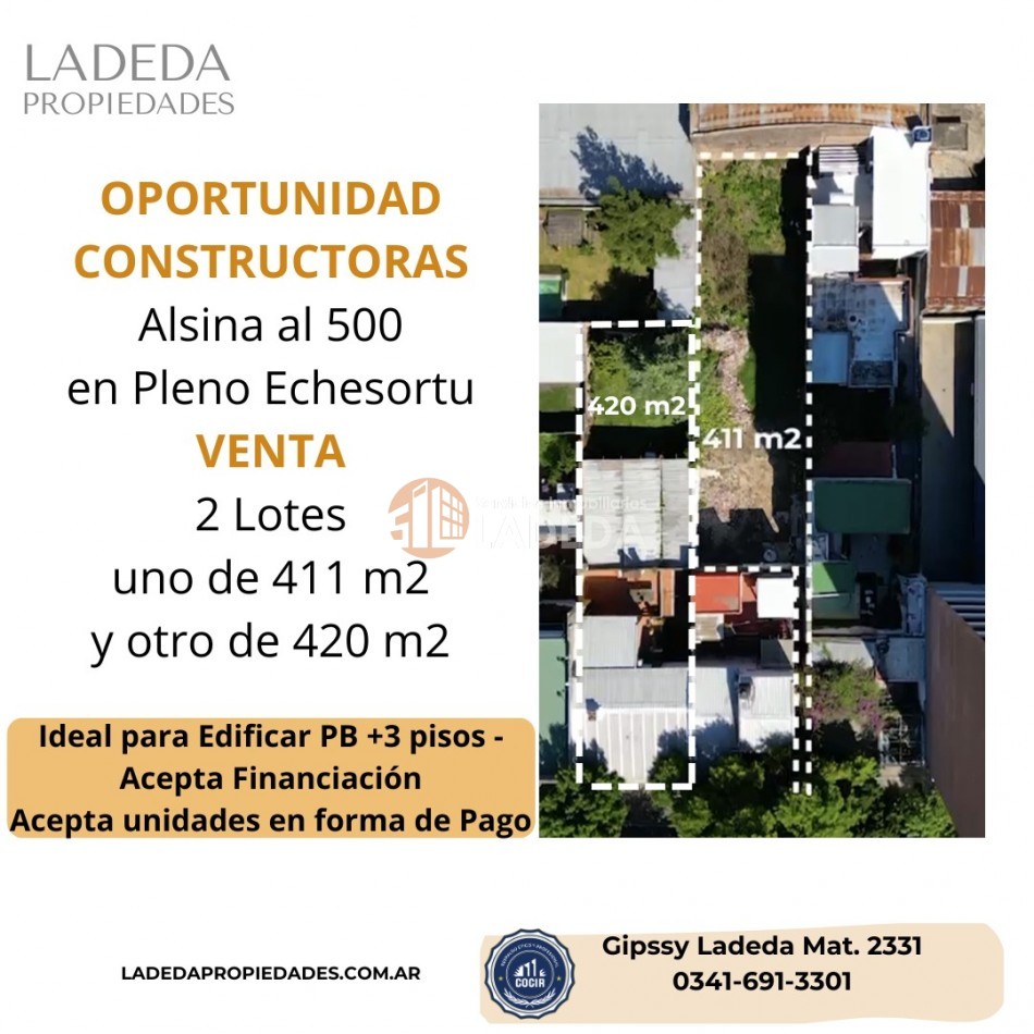 2 lotes Alsina al 500