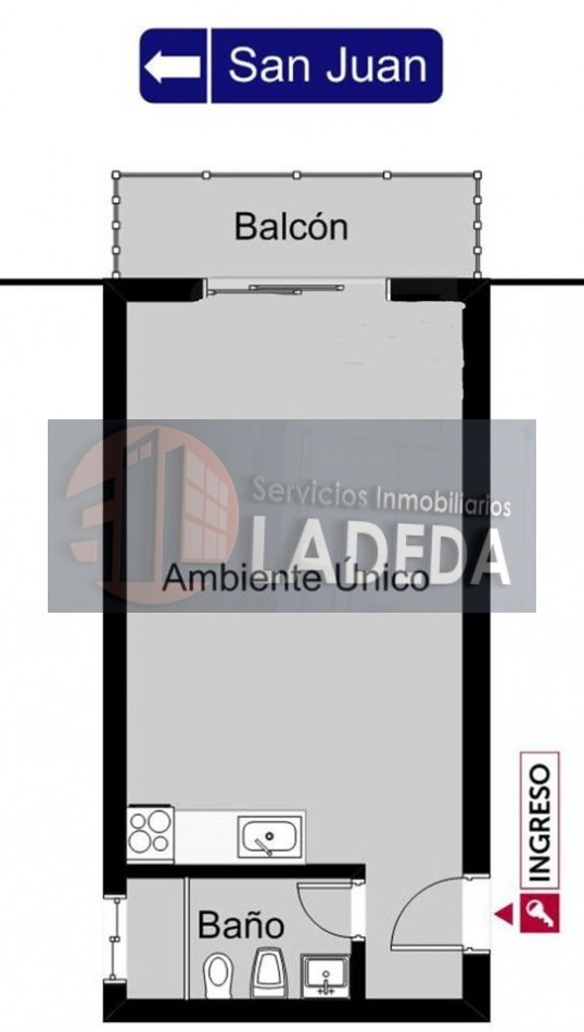 Departamento Monoanbiente en Echesortu
