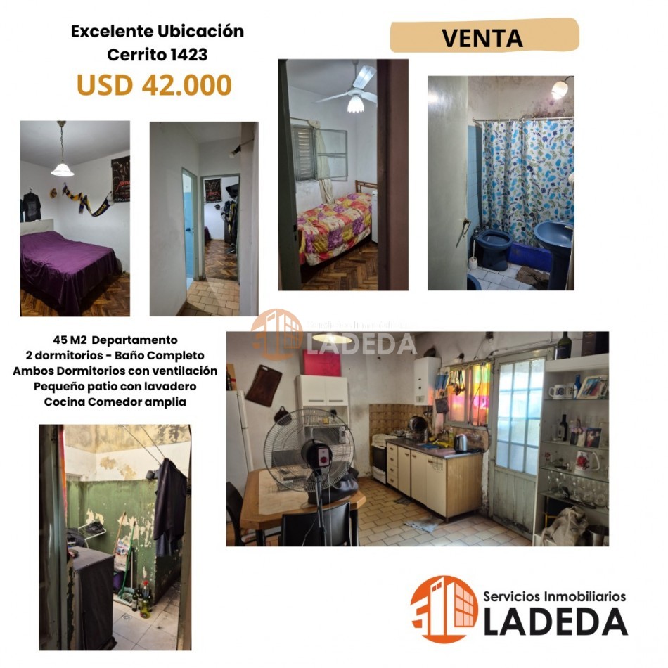 DEPARTAMENTO 2 DORMITORIOS CON PATIO CHICO