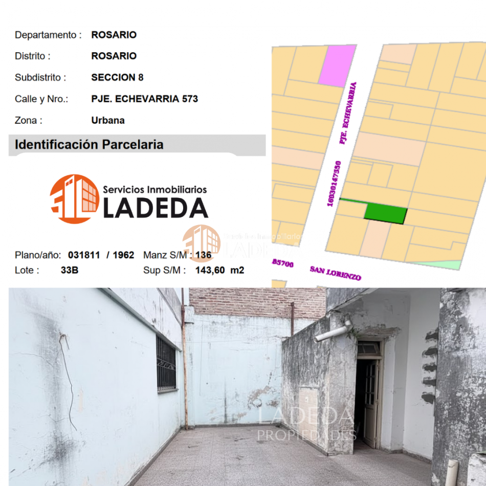 CASA DE PASILLO A 2 CUADRAS DE AV. SANTA FE 4800